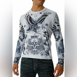 YMX by Yellowman long sleeve, rain king of the dead, sz M, NWT $125.00